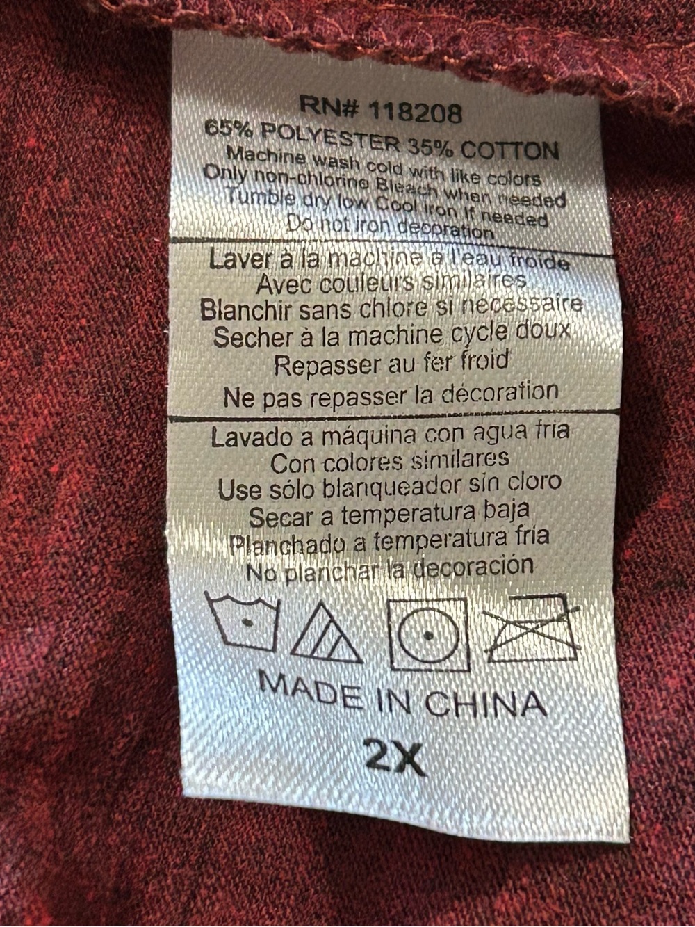 Harley-Davidson Women's Burgundy Lattice-Shoulder Logo Tee - Picture 9 of 12